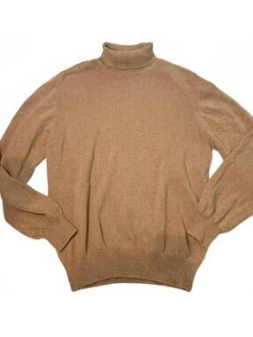 Brooks Brothers 3-Ply Italian Cashmere Turtleneck Made in Scotland - Men’s Large